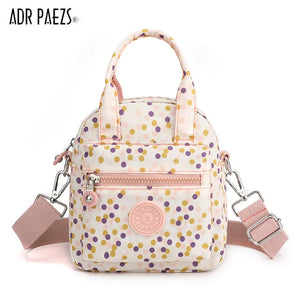 Colorful Dots Nylon Crossbody Bag Headphone Handbag