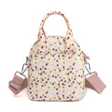 Colorful Dots Nylon Crossbody Bag Headphone Handbag
