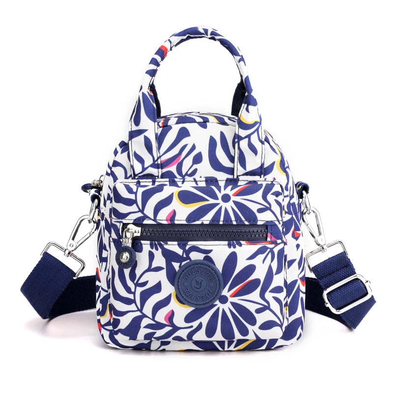 Colorful Dots Nylon Crossbody Bag Headphone Handbag