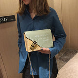 Casual Shoulder Bag Contrast Ladies Bags Small Square Bag