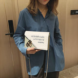 Casual Shoulder Bag Contrast Ladies Bags Small Square Bag