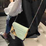 Casual Shoulder Bag Contrast Ladies Bags Small Square Bag