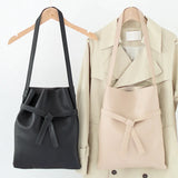 Women Leather Messenger Bag Tassel Handbag Vintage Big Size Tote Shoulder Bag