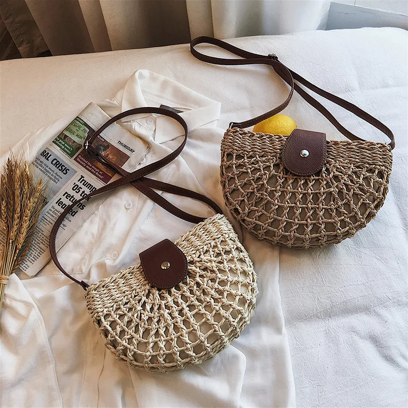 Women Leather Messenger Bag with Tassel, Vintage Style
