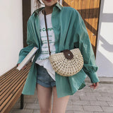 Women Leather Messenger Bag with Tassel, Vintage Style