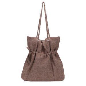 Tassel Leather Messenger Bag Vintage Shoulder Handbag
