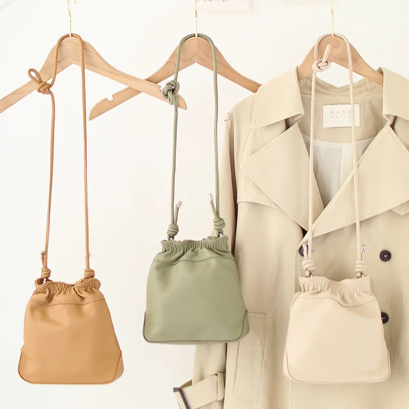 Women Messenger Bags Leather Casual Tassel Handbags Female Bag Vintage