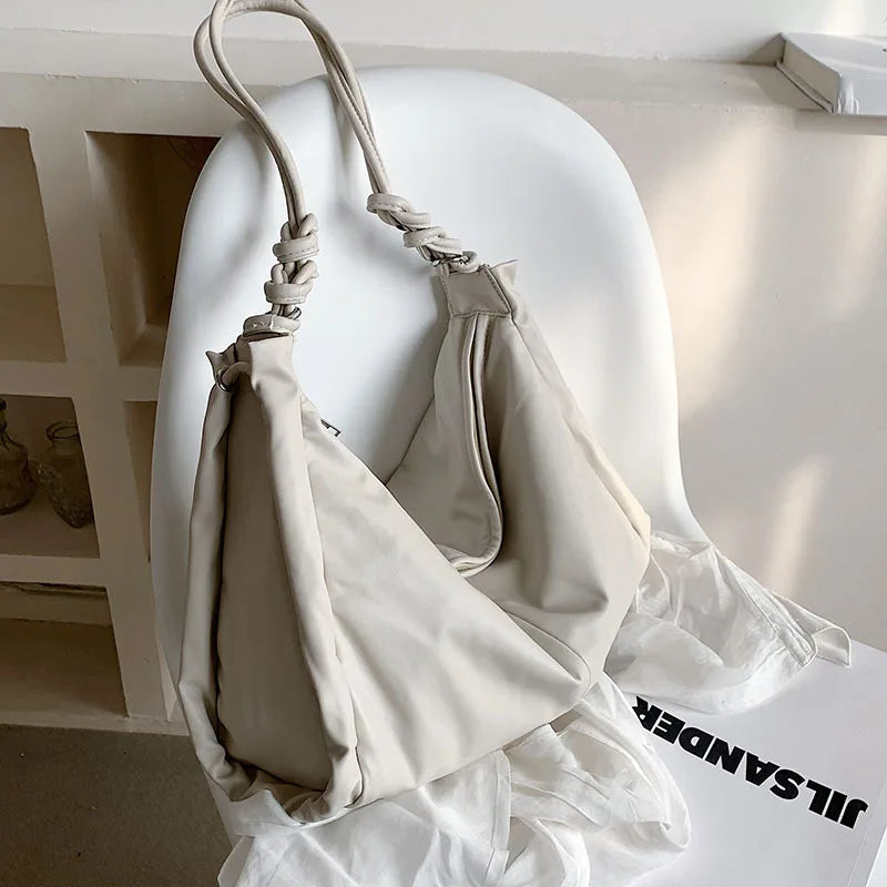 Tassel Leather Messenger Bag for Women