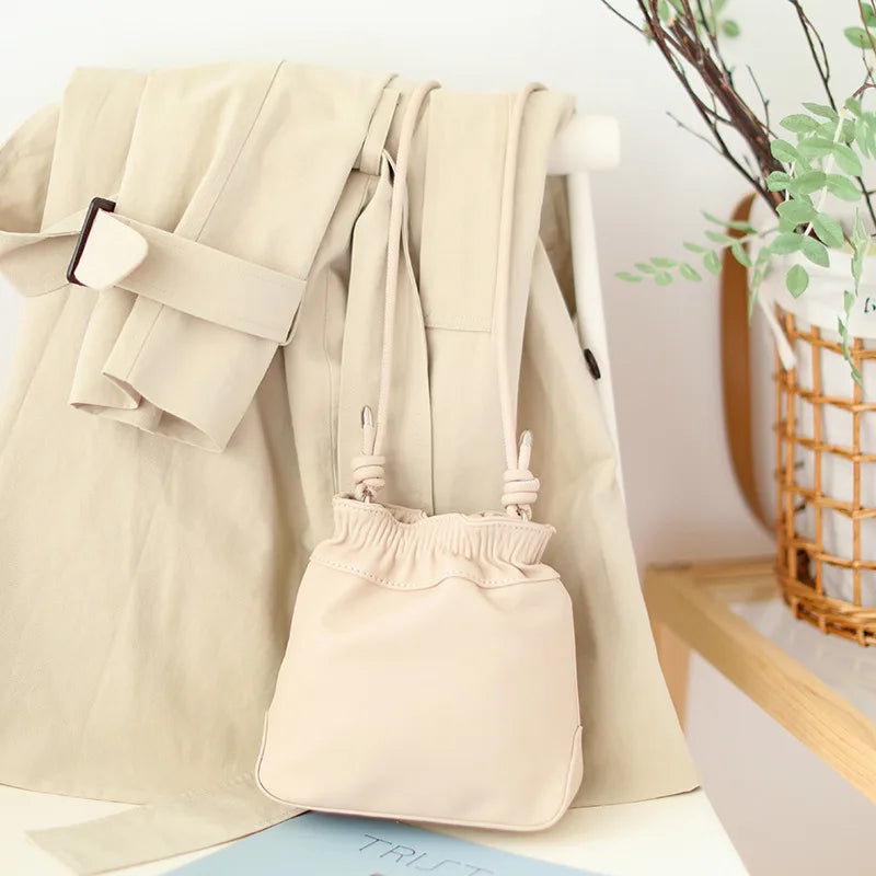 Women Messenger Bags Leather Casual Tassel Handbags Female Bag Vintage