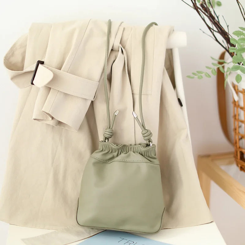 Women Messenger Bags Leather Casual Tassel Handbags Female Bag Vintage