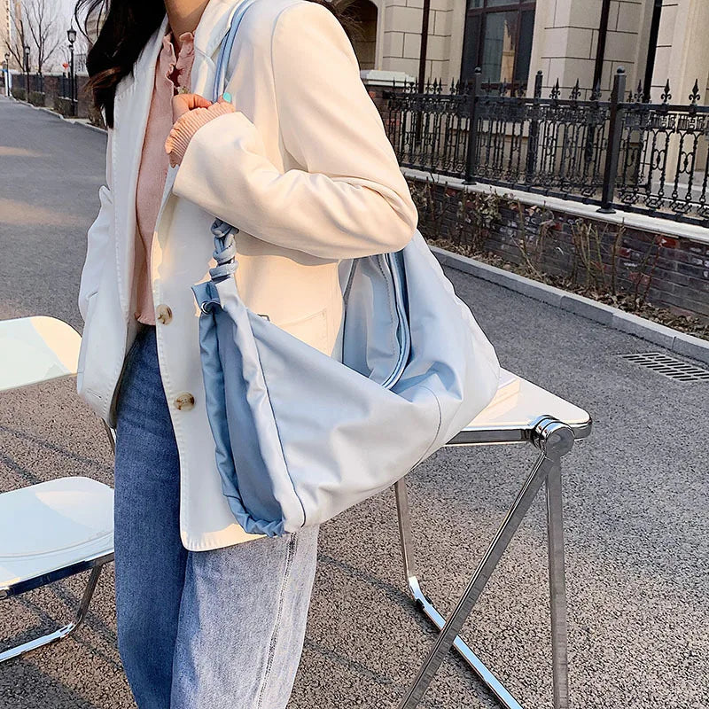Tassel Leather Messenger Bag for Women