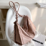 Tassel Leather Messenger Bag for Women