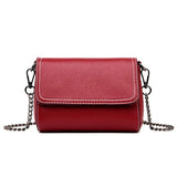 Leather Chain Women Messenger Bag Shoulder Crossbody Purses