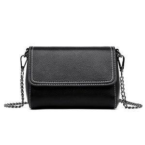 Leather Chain Women Messenger Bag Shoulder Crossbody Purses