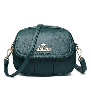Women Messenger Bags Leather Large Capacity Phone Purse Waterproof