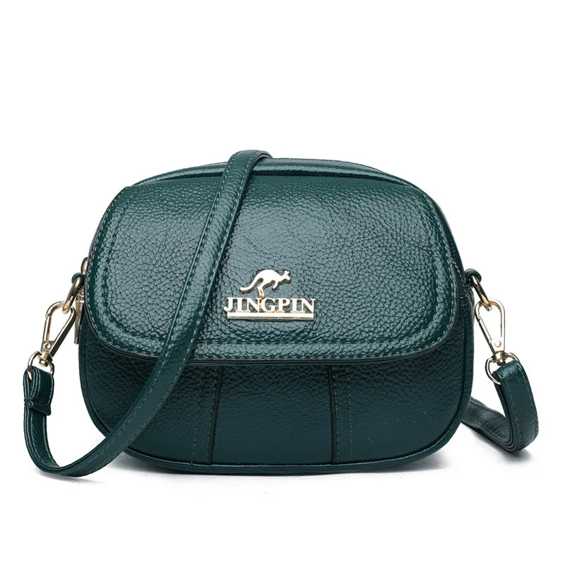 Women Messenger Bags Leather Large Capacity Phone Purse Waterproof