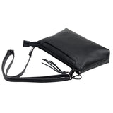 Leather Crossbody Bag Tassels Small Shoulder Bag for Women