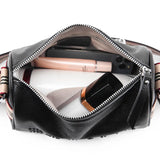 Cowhide Leather Crossbody Bag for Women High Capacity Shoulder Handbag