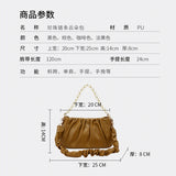 Women Messenger Bags PU Leather Pouch Handbag Crossbody Bag Soft Clutch Lady