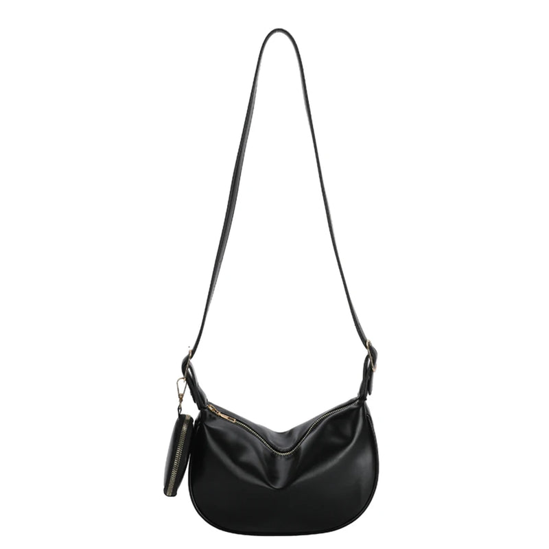 Women Messenger Bags PU Leather Shoulder Handbags Crossbody Sling with Purse