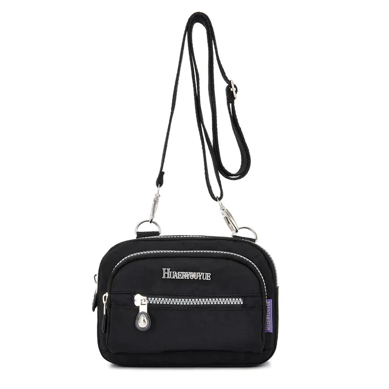 Women Small Shoulder Bag Waterproof Nylon Crossbody Handbag