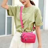 Women Small Shoulder Bag Waterproof Nylon Crossbody Handbag