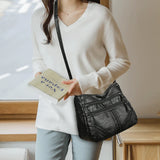 Soft Leather Shoulder Bag Vintage Ladies Crossbody Bags Handbags