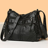 Soft Leather Shoulder Bag Vintage Ladies Crossbody Bags Handbags