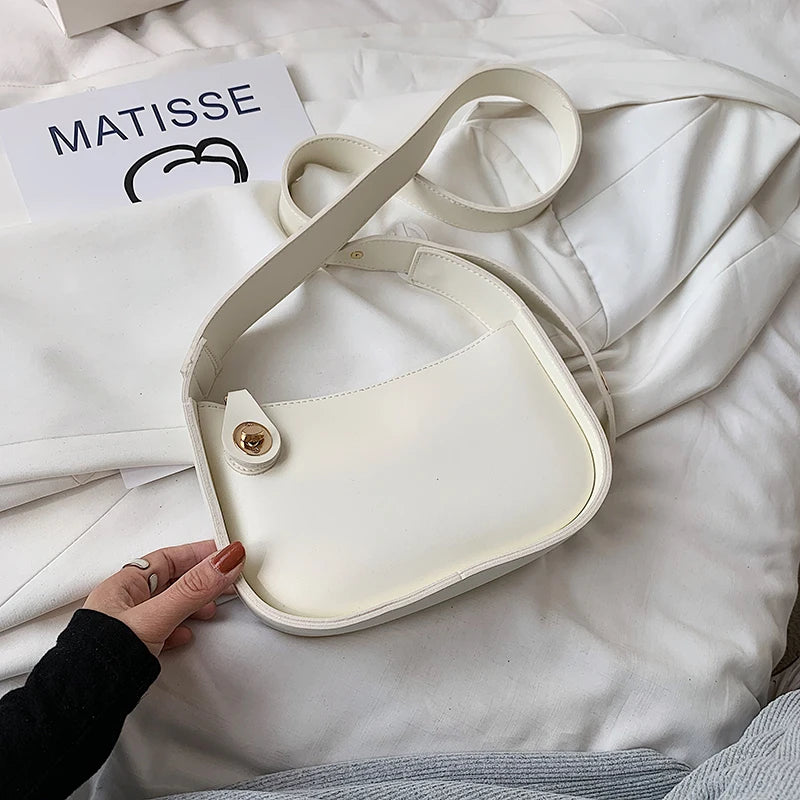 Vintage Leather Crossbody Bag Women Shoulder Sac A Main Handbags