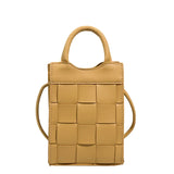 Women Messenger Phone Bag PU Leather Handbag with Short Handle