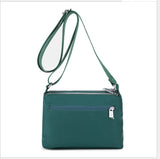 Embroidered Flower Messenger Bag with Small Wallet