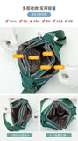 Embroidered Flower Messenger Bag with Small Wallet
