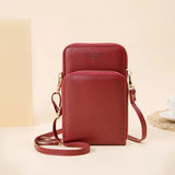 Women Messenger Shoulder Bag Mobile Phone Pouch Crossbody Bags Zipper Wallet