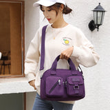 Nylon Women Messenger Bag Multi-layer Shoulder Handbag Large Capacity Crossbody