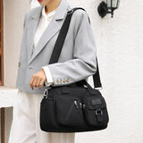 Nylon Women Messenger Bag Multi-layer Shoulder Handbag Large Capacity Crossbody