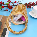 Metal Evening Clutch Bags Rhinestone Lady Wallet Wedding Purse