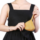 Metal Evening Clutch Bags Rhinestone Lady Wallet Wedding Purse