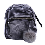 Women Mini Backpack Corduroy Small Crossbody Bag For Girl Striped