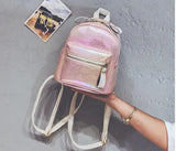 Women Mini Leather Backpack for Teenagers Girl School