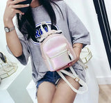 Women Mini Leather Backpack for Teenagers Girl School