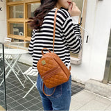 Women Mini Backpack Girls PU Shoulder Bag