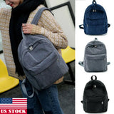Women's Corduroy Mini Backpack, Small Casual Shoulder Bag