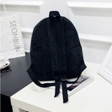 Women's Corduroy Mini Backpack, Small Casual Shoulder Bag