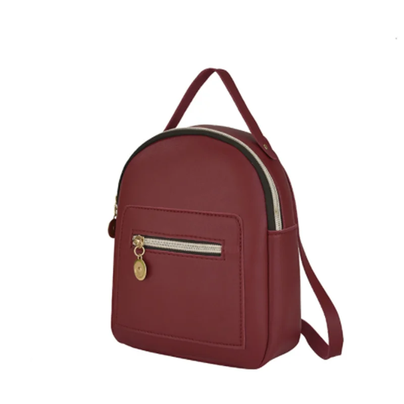 Women Mini Backpack PU Leather Shoulder Bag For Teenage Girls