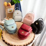 Women Mini Backpack PU Leather Shoulder Crossbody Bag Ladies Phone Pouch Pack