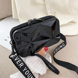 Women Mini Box Bags Uneven Surface Handbag