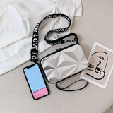 Women Mini Box Bags Uneven Surface Handbag Makeup Storage Waterproof Wash Bag