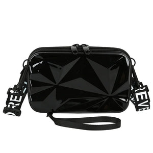 Women Mini Box Bags Uneven Surface Handbag Makeup Storage Waterproof Wash Bag