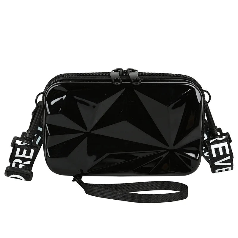 Women Mini Box Bags Uneven Surface Handbag Makeup Storage Waterproof Wash Bag