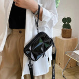 Women Mini Box Bags Uneven Surface Handbag Makeup Storage Waterproof Wash Bag